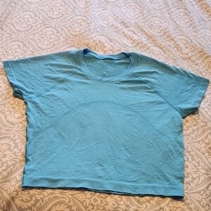 lululemon athletica Blue Crop Top